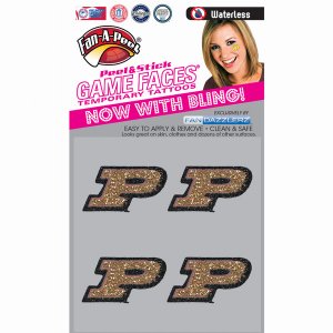 Innovative DZC65R PURDUE Waterless Peel  Stick Temporary Tattoos Fan-a