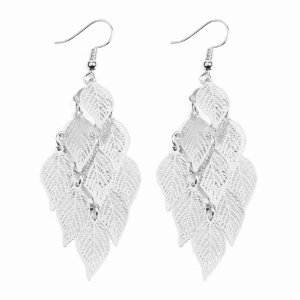 Dobbi HDE2318R Dangling Filigree Leaf Earrings ( Variety Colors Availa