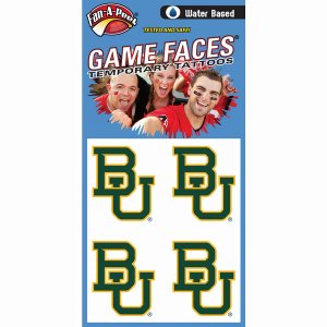 Innovative WCF40R BAYLOR Waterless Peel  Stick Temporary Tattoos Fan-a