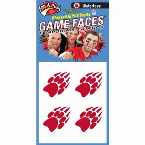 Innovative WCH17R WISCONSIN Waterless Peel  Stick Temporary Tattoos Fa