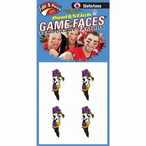 Innovative WCS43R EAST CAROLINA Waterless Peel  Stick Temporary Tattoo