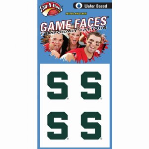 Innovative CB80R MICHIGAN STATE Fan-a-peel  Gamesfaces Water Tattoos (