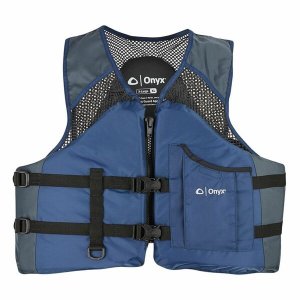 Onyx 116200-500-040-13 Onyx Mesh Classic Sport Life Jacket Navy Large