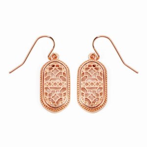 Dobbi VE2464RGRG Filigree Oval Drop Dangle Earrings ( Variety Of Color