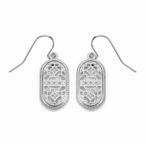 Dobbi VE2464RHRH Filigree Oval Drop Dangle Earrings ( Variety Of Color