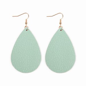 Dobbi HDE2272MN Teardrop Leather Earrings ( Variety Of Colors Availabl