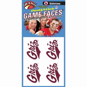 Innovative WC355R MONTANA STATE Waterless Peel  Stick Temporary Tattoo