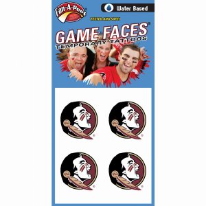 Innovative C13R FLORIDA STATE Fan-a-peel  Gamesfaces Water Tattoos (pa