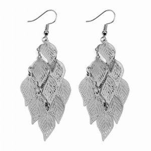 Dobbi HDE2318H Dangling Filigree Leaf Earrings ( Variety Colors Availa