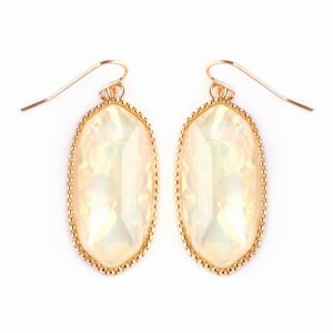 Dobbi VE-1117GDIVOP Gem Cut Small Drop Earrings ( Variety Of Colors Av