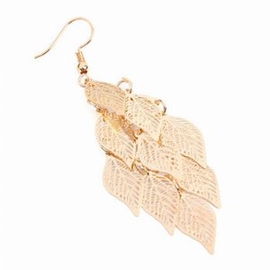 Dobbi HDE2318G Dangling Filigree Leaf Earrings ( Variety Colors Availa