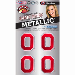 Innovative MTL19R OHIO STATE Metallic Peel  Stick Fan-a-peel  Gamesfac