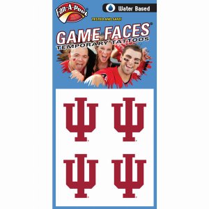 Innovative CH28R INDIANA Fan-a-peel  Gamesfaces Water Tattoos (pack Of