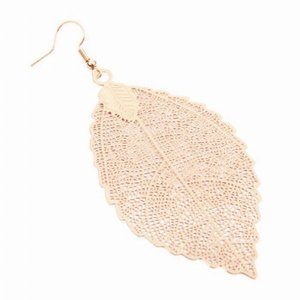 Dobbi HDE2320G Fine Filigree Leaf Hook Earrings ( Variety Colors Avail