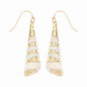 Dobbi JEA735 Sea Shell Drop Dangling Earrings With Gold Effect ( Varie