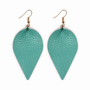 Dobbi HDE2205TL Teardrop Shape Pinched Leather Earrings ( Variety Of C