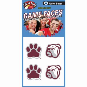 Innovative CJ54R MISSISSIPPI STATE Fan-a-peel  Gamesfaces Water Tattoo