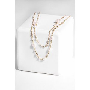 Saachiwholesale 618615 Pearl Chain Necklace (pack Of 1)