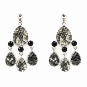 Dobbi KER4130RHSNK Animal Printed Drop Dangle Post Earrings ( Variety 