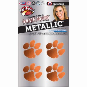 Innovative MTL07R CLEMSON Metallic Peel  Stick Fan-a-peel  Gamesfaces 