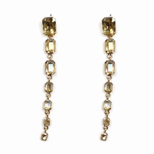 Dobbi MER4252GDLCT Crystal Stone Drop Dangling Post Earrings ( Variety