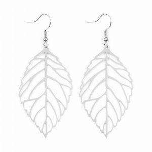 Dobbi Leaf-HDE2322R Filigree Leaf Cast Hook Earrings ( Variety Colors 