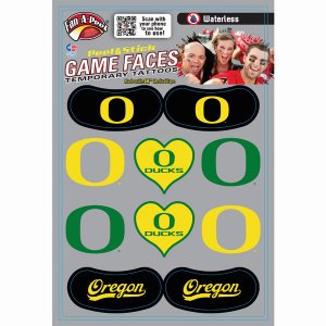 Innovative CPS62R OREGON Waterless Peel  Stick Temporary Tattoos Fan-a