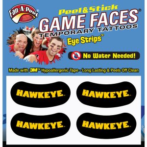 Innovative ES26R IOWA Black Eye Strips Fan-a-peel  Gamesfaces (pack Of