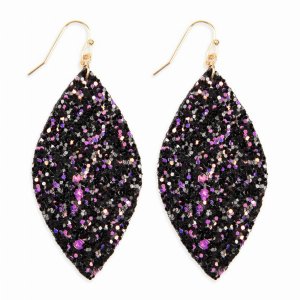 Dobbi HDE2561MT Sequin Marquise Metal Drop Dangling Earrings ( Variety