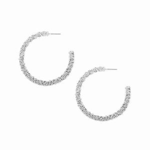 Dobbi KE7055RH Brass Beaded Post Hoop Earrings ( Variety Colors Availa