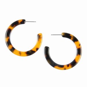 Dobbi VE2292TO Colorful Post Hoop Resin Earrings ( Variety Colors Avai