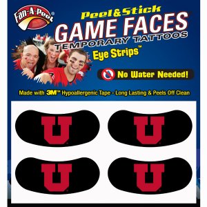 Innovative ES102R UTAH Black Eye Strips Fan-a-peel  Gamesfaces (pack O