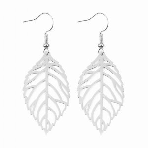 Dobbi HDE2321R Leaf Cast Hook Earrings ( Variety Colors Available ) By