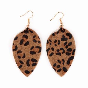 Dobbi HDE2206BR Leather Drop Dangle Earrings ( Variety Of Colors Avail