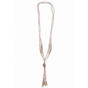 Saachiwholesale 614066 Long Knotted Tassel Necklace (pack Of 1)