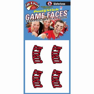 Innovative WCB33R UNLV Waterless Peel  Stick Temporary Tattoos Fan-a-p