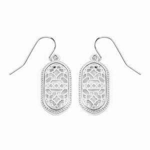 Dobbi VE2464WSWS Filigree Oval Drop Dangle Earrings ( Variety Of Color