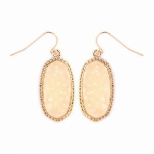 Dobbi VE-1549GDIV Druzy Small Drop Dangling Earrings ( Variety Of Colo