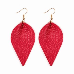 Dobbi HDE2205FS Teardrop Shape Pinched Leather Earrings ( Variety Of C