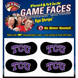 Innovative ES70R TEXAS CHRISTIAN Black Eye Strips Fan-a-peel  Gamesfac