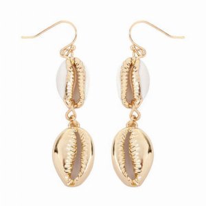 Dobbi JEA752 Sea Shell Drop Dangling Earrings With Gold Effect ( Varie