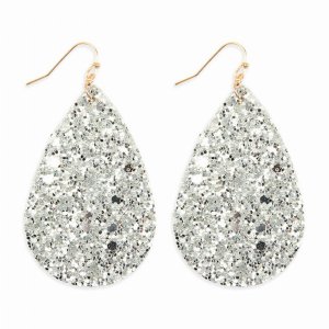 Dobbi HDE2560S Sequin Teardrop Metal Drop Dangling Earrings ( Variety 