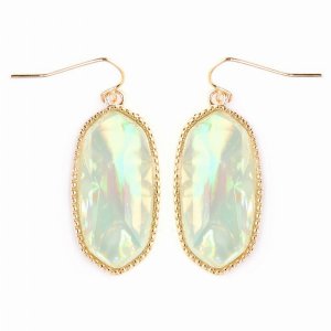 Dobbi VE-1117GDMNOP Gem Cut Small Drop Earrings ( Variety Of Colors Av