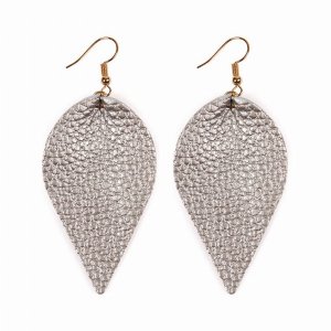 Dobbi HDE2205S Teardrop Shape Pinched Leather Earrings ( Variety Of Co