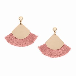 Dobbi SE6813PK Fan Shape Tassel Post Drop Dangle Earrings ( Variety Of