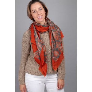 Saachiwholesale 118081 Maelie Two Tone Oblong Scarf (pack Of 1)