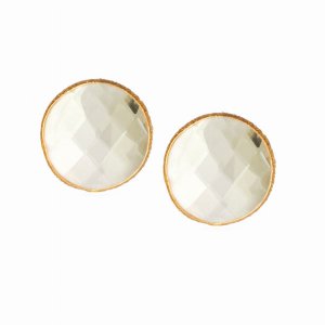 Saachiwholesale 606074 Mini Stud Gemstone Earrings (pack Of 1)