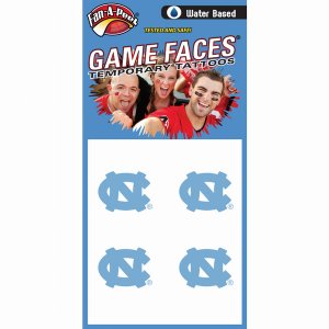 Innovative CB20R NORTH CAROLINA Fan-a-peel  Gamesfaces Water Tattoos (