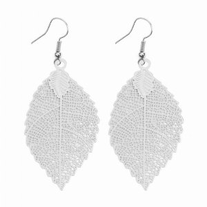 Dobbi Leaf-HDE2317R Filigree Leaf Cast Hook Earrings ( Variety Colors 