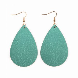 Dobbi HDE2272TQ Teardrop Leather Earrings ( Variety Of Colors Availabl